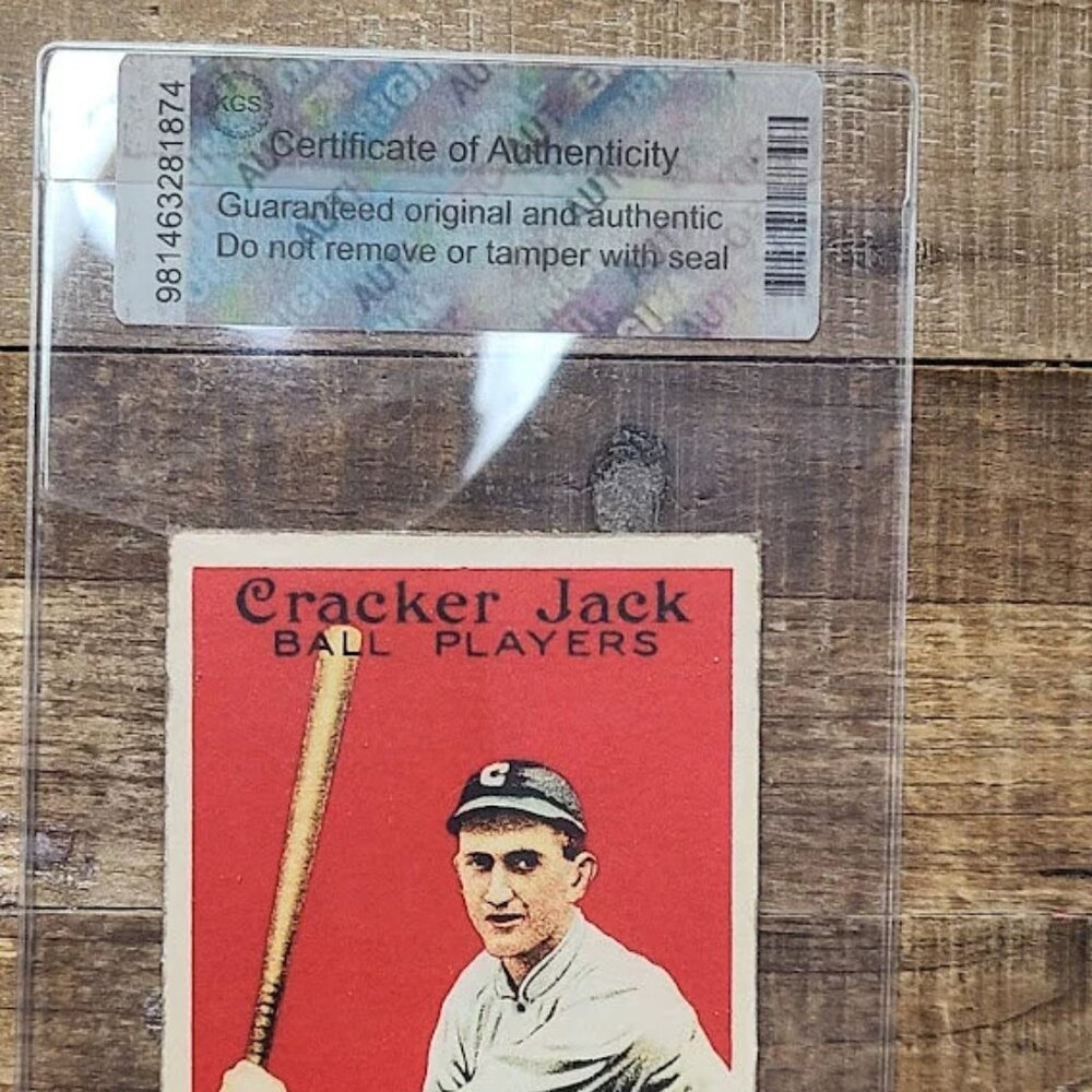 1916 Cracker Jack Joe Jackson #103 custom Baseball card in case with authenticat
